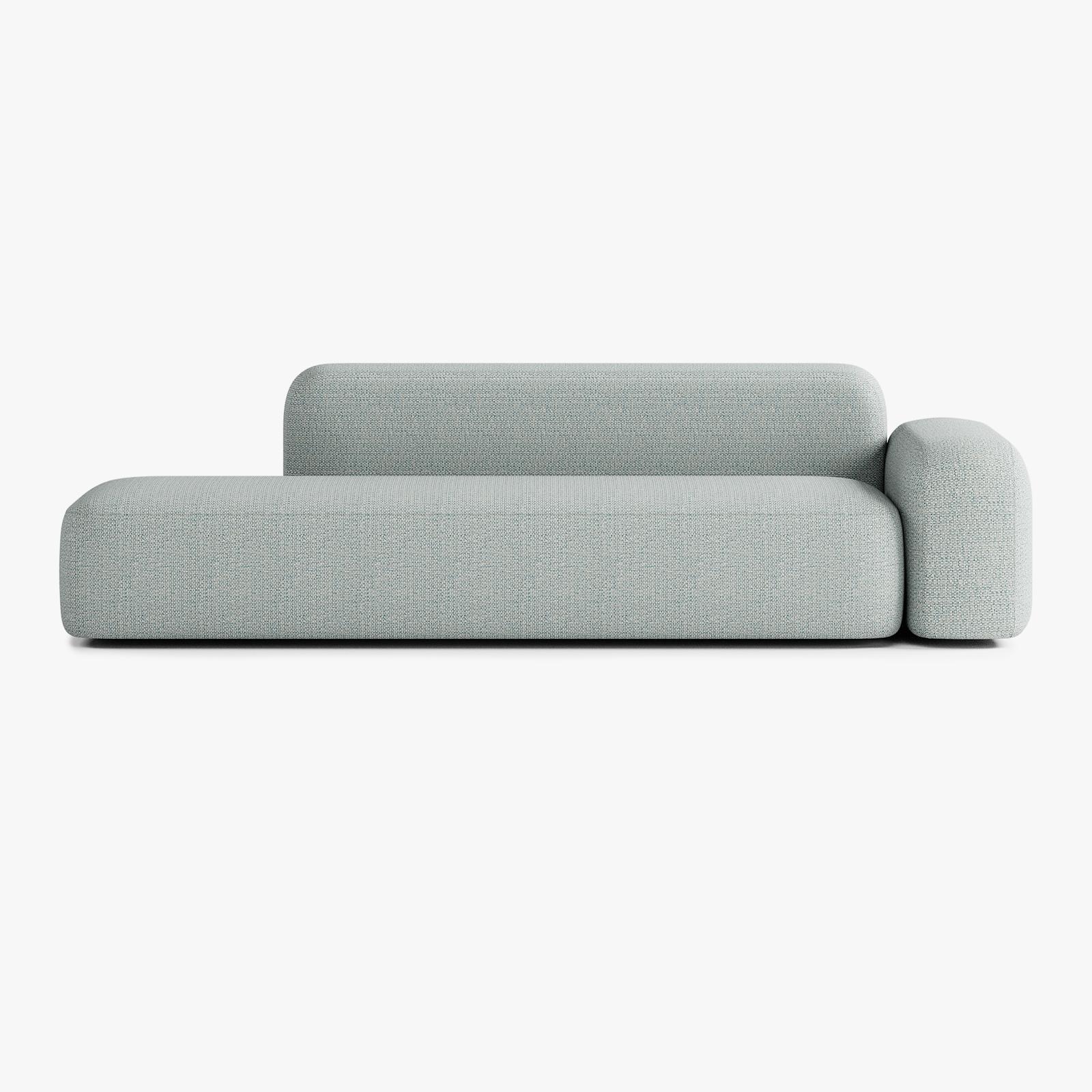 Sofa Max, Zusammenstellung A12, 4 Plätze, Armlehne rechts, Bezug V4