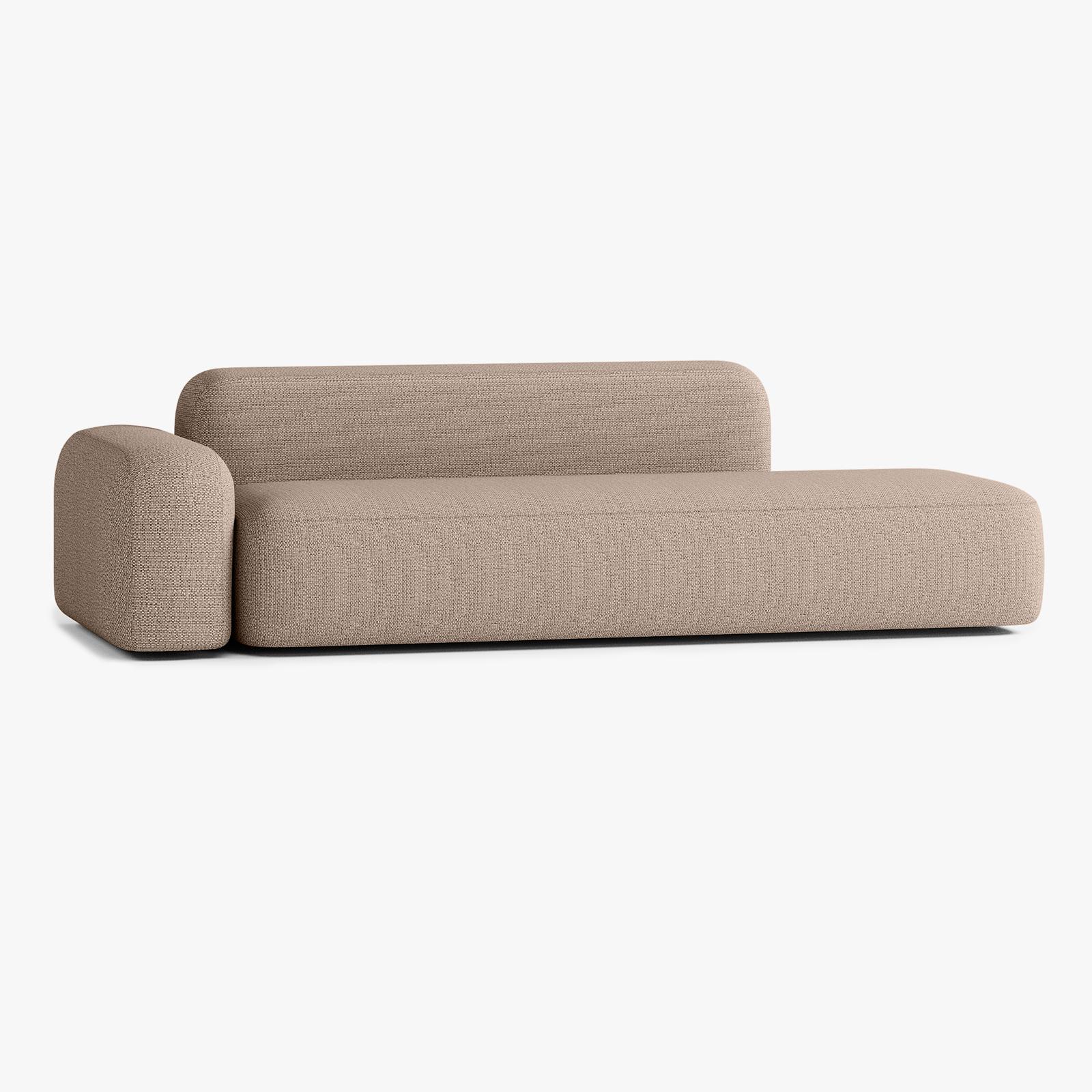 Max Sofa, Composition A12, 4 Seater, Left Armrest, V3 Upholstery