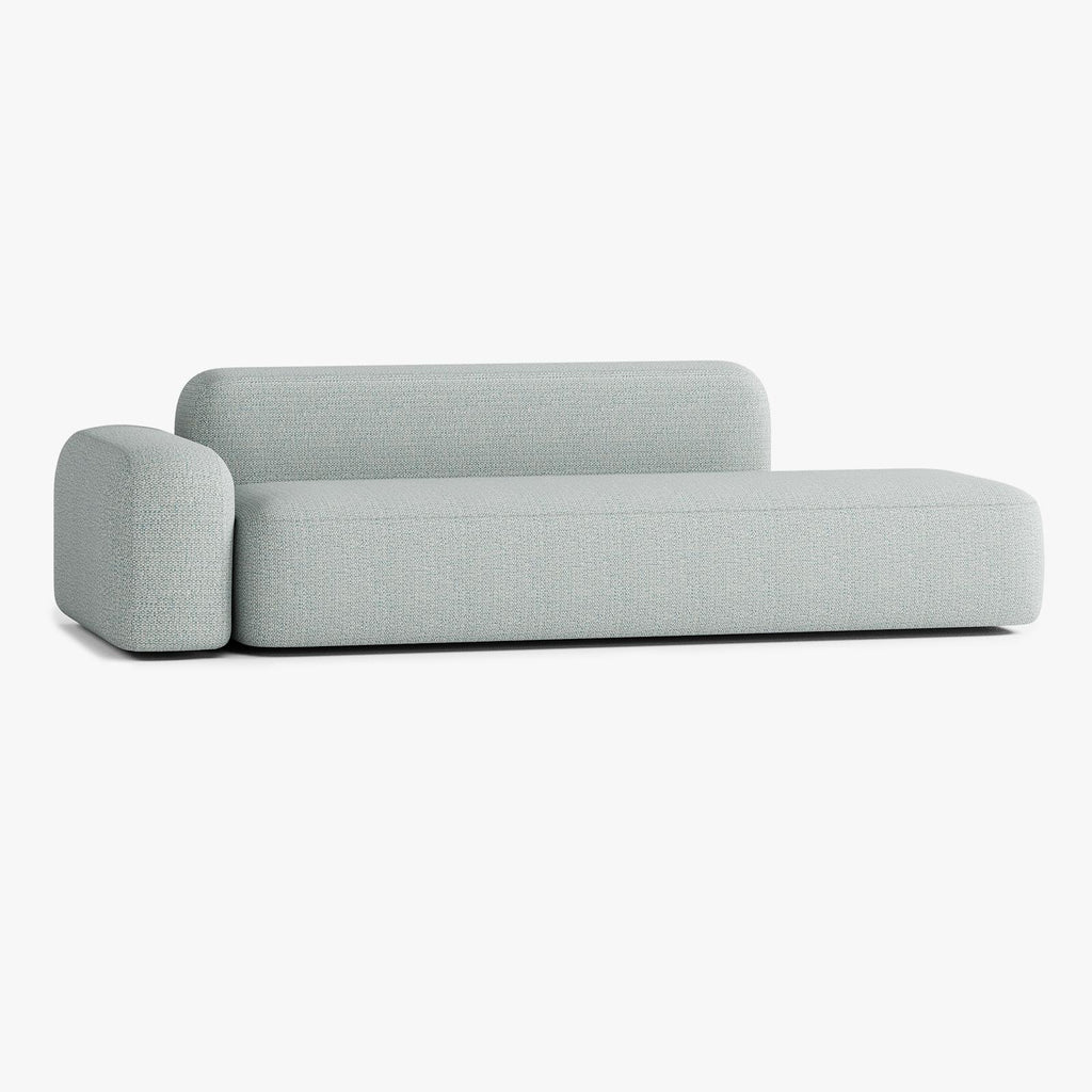 Divano Max, Outdoor, Composizione A12, 4 Posti, Bracciolo a Sinistra, Rivestimento V4