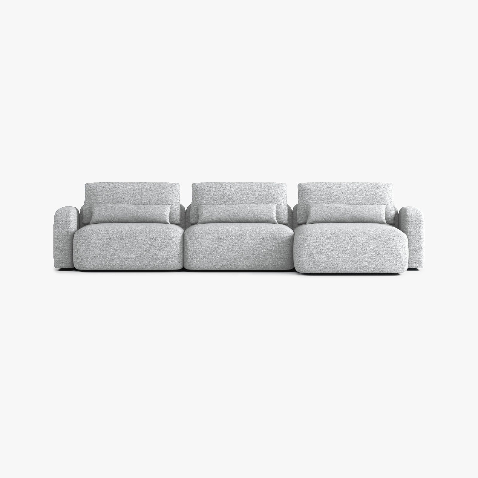 Sofa Tom, Zusammenstellung T4, Chaiselongue rechts, Bezug Q18