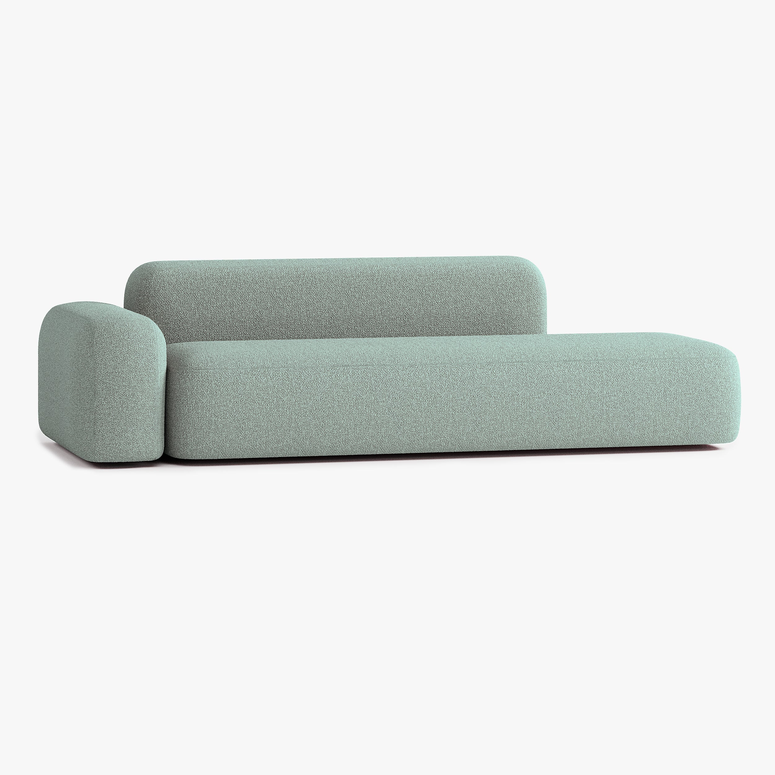 Max Sofa, Composition A12, 4 Seats, Left Armrest, Upholstery E13