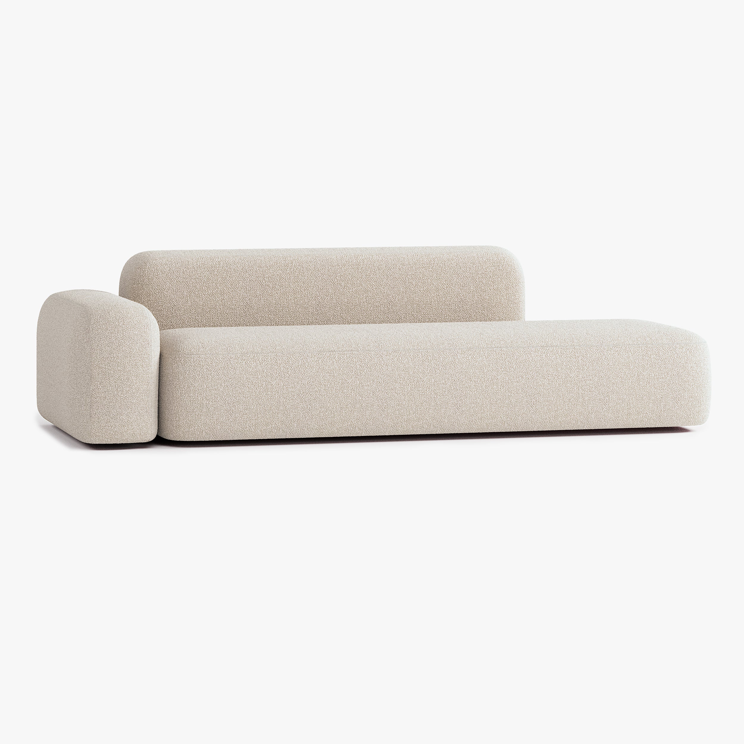 Max Sofa, Composition A12, 4 Seats, Left Armrest, Upholstery E2