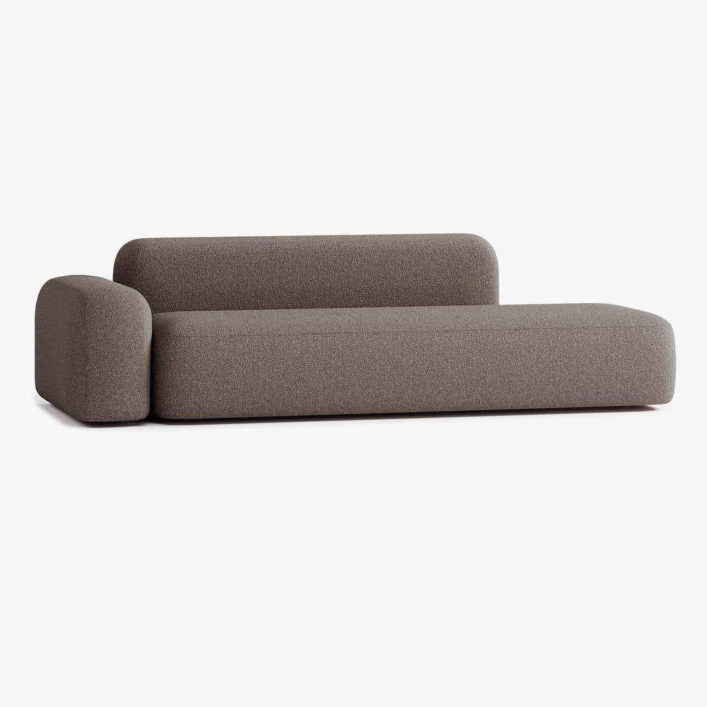Max Sofa, Composition A12, 4 Seats, Left Armrest, Upholstery E5