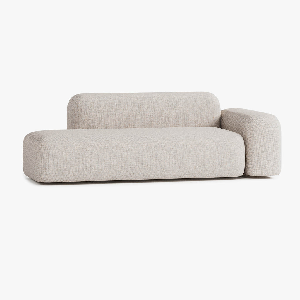 Max Sofa, Composition A12, 3 Seats, Right Armrest, Upholstery S12