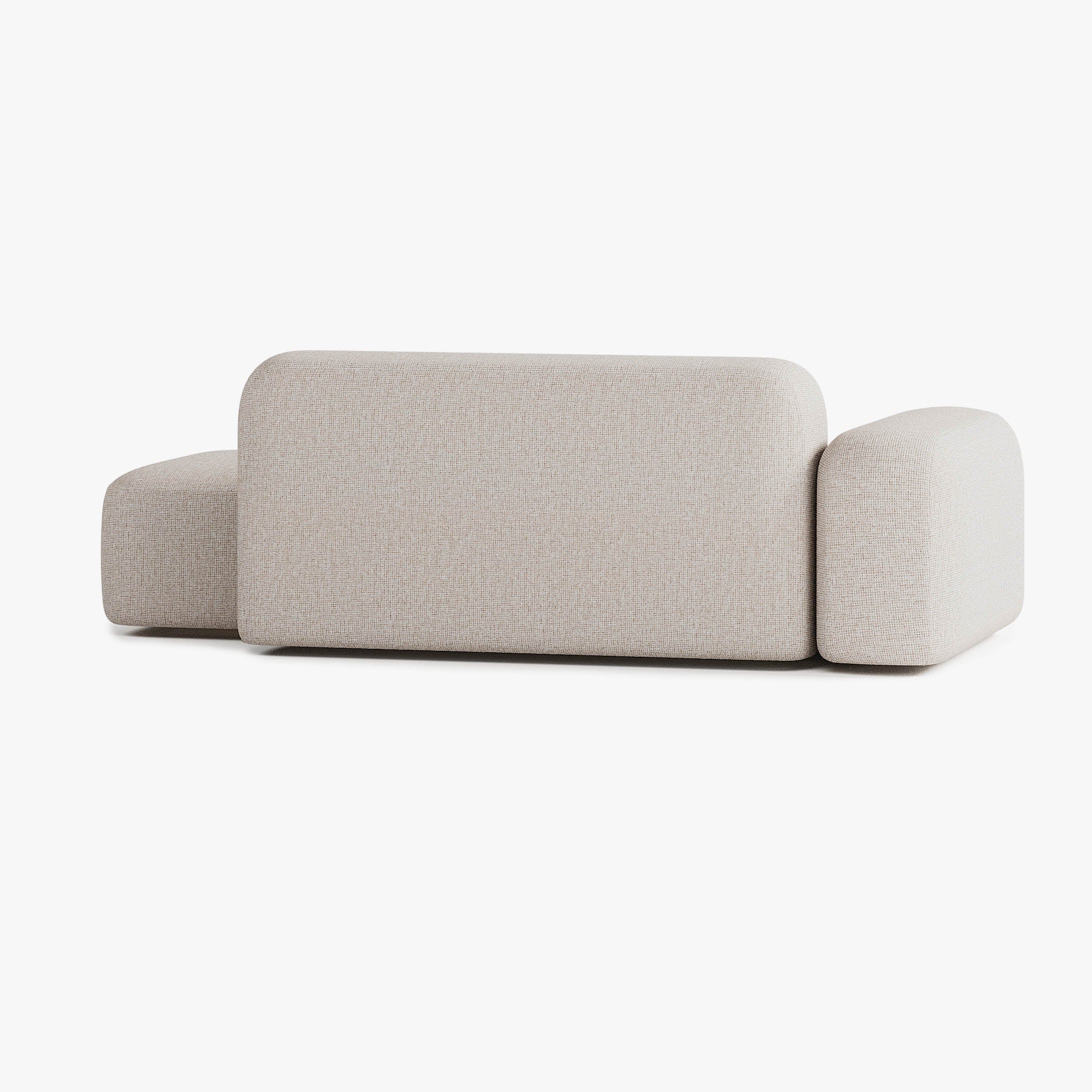 Max Sofa, Composition A12, 3 Seats, Left Armrest, Upholstery S12