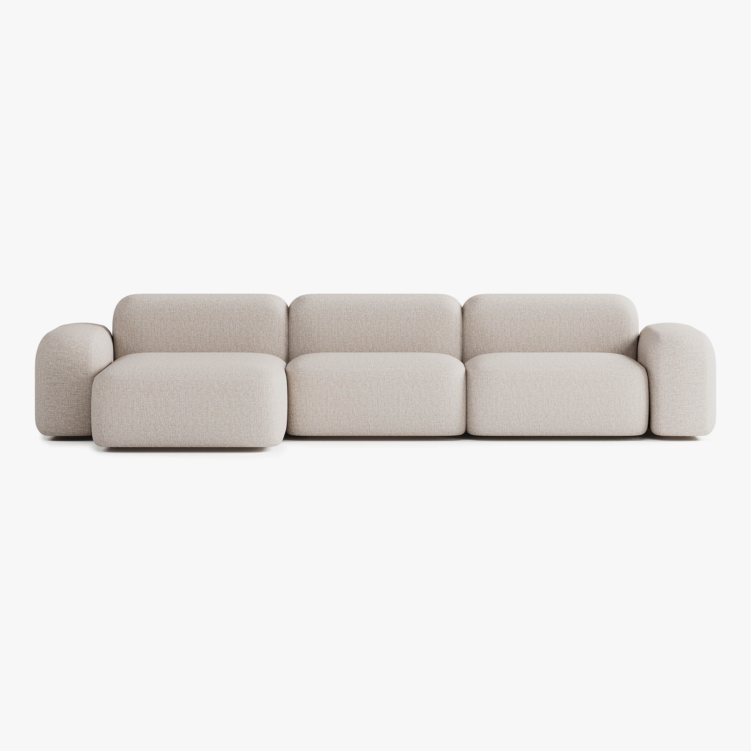Max Sofa, Composition A15, Left Peninsula, S12 Upholstery
