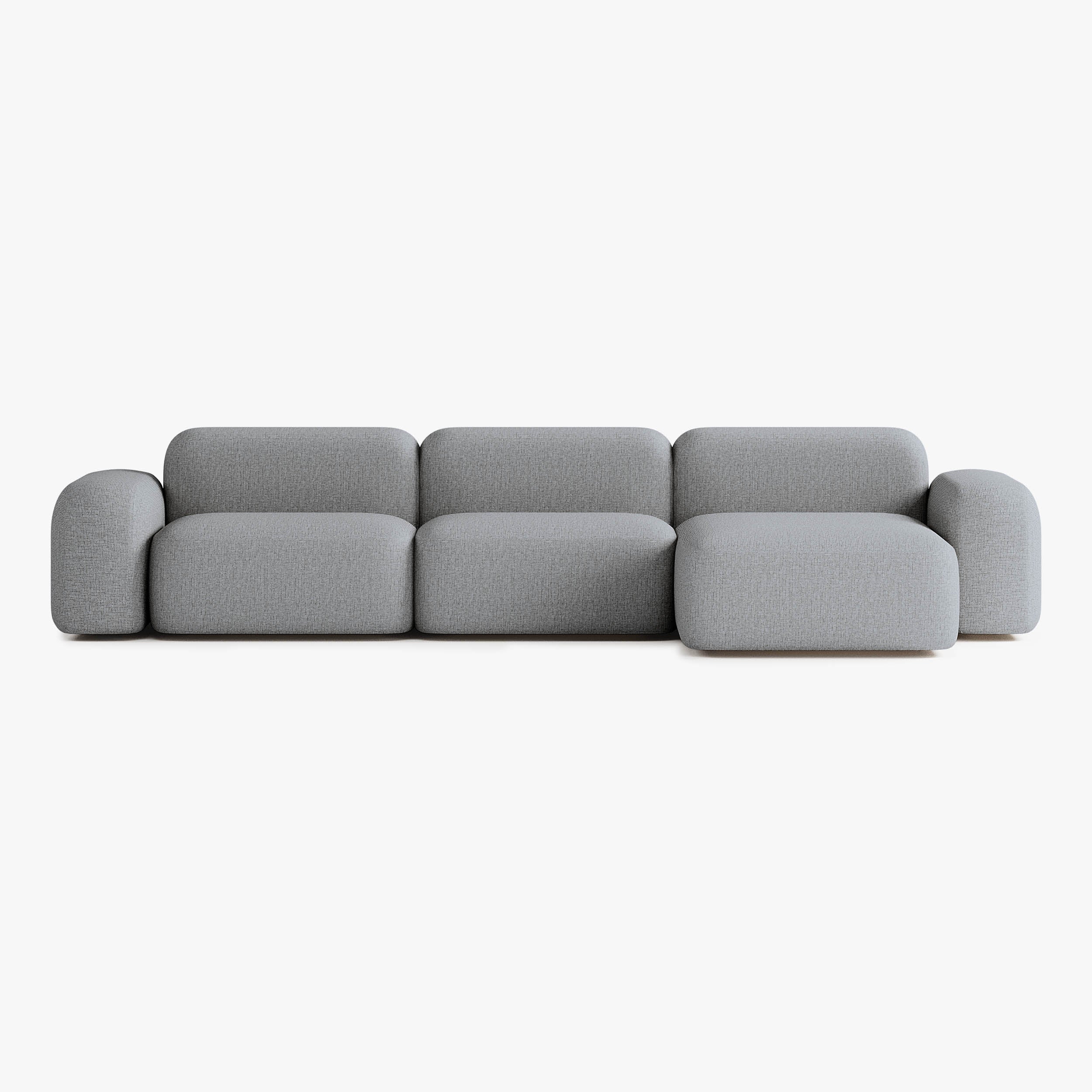 Max Sofa, Composition A15, Peninsula on the Right, Upholstery S13