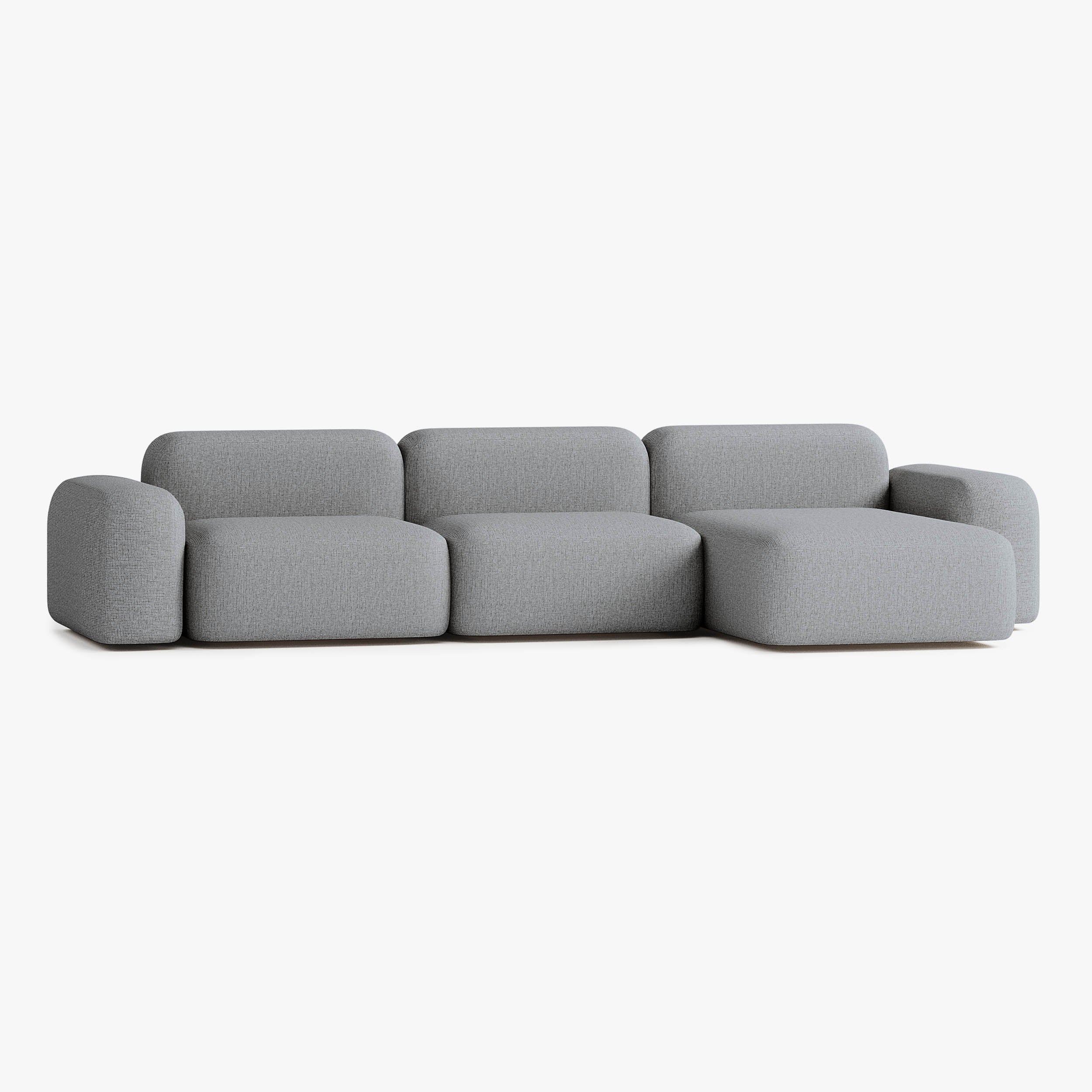 Max Sofa, Composition A15, Peninsula on the Right, Upholstery S13