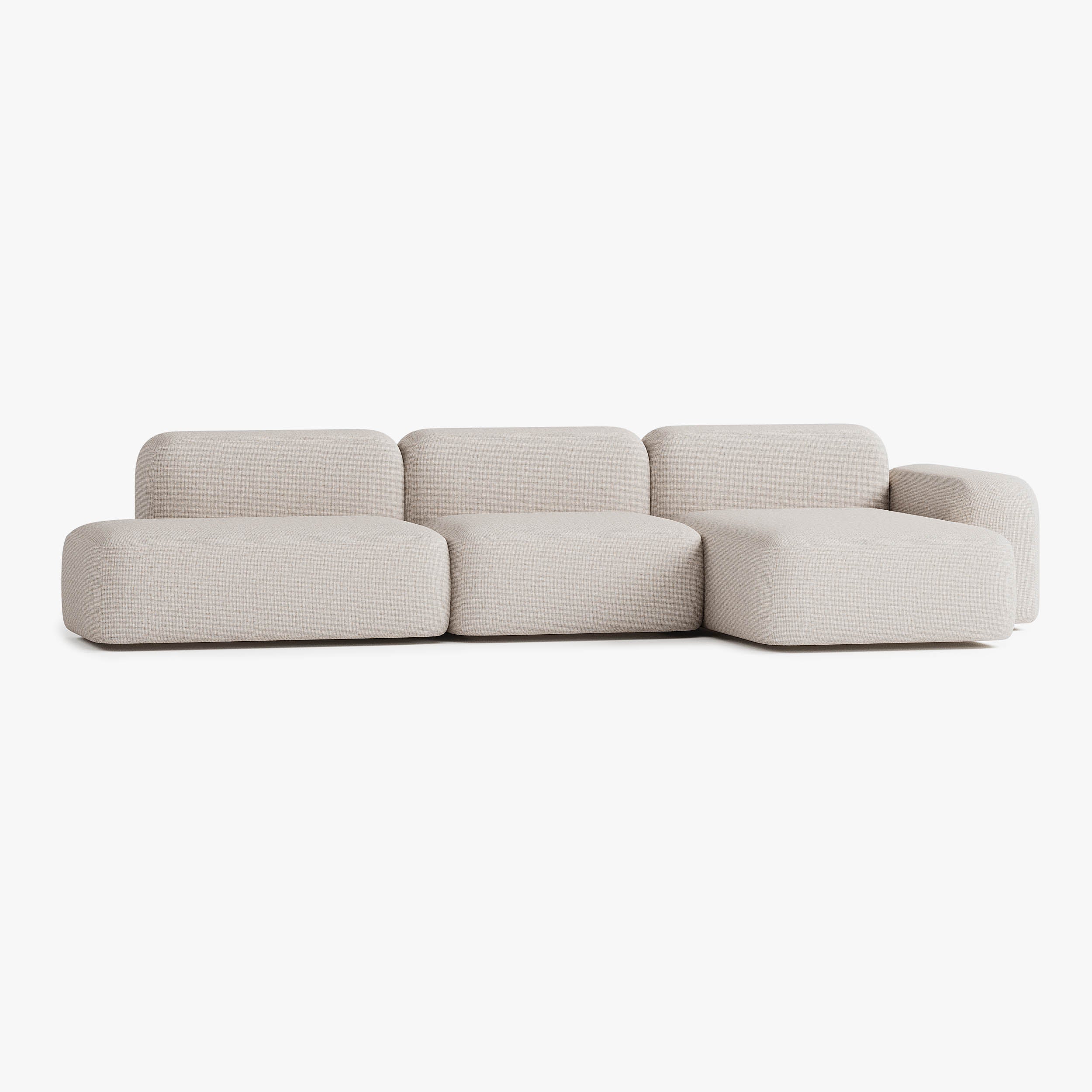 Max Sofa, Composition A16, Right Chaise, Upholstery S12