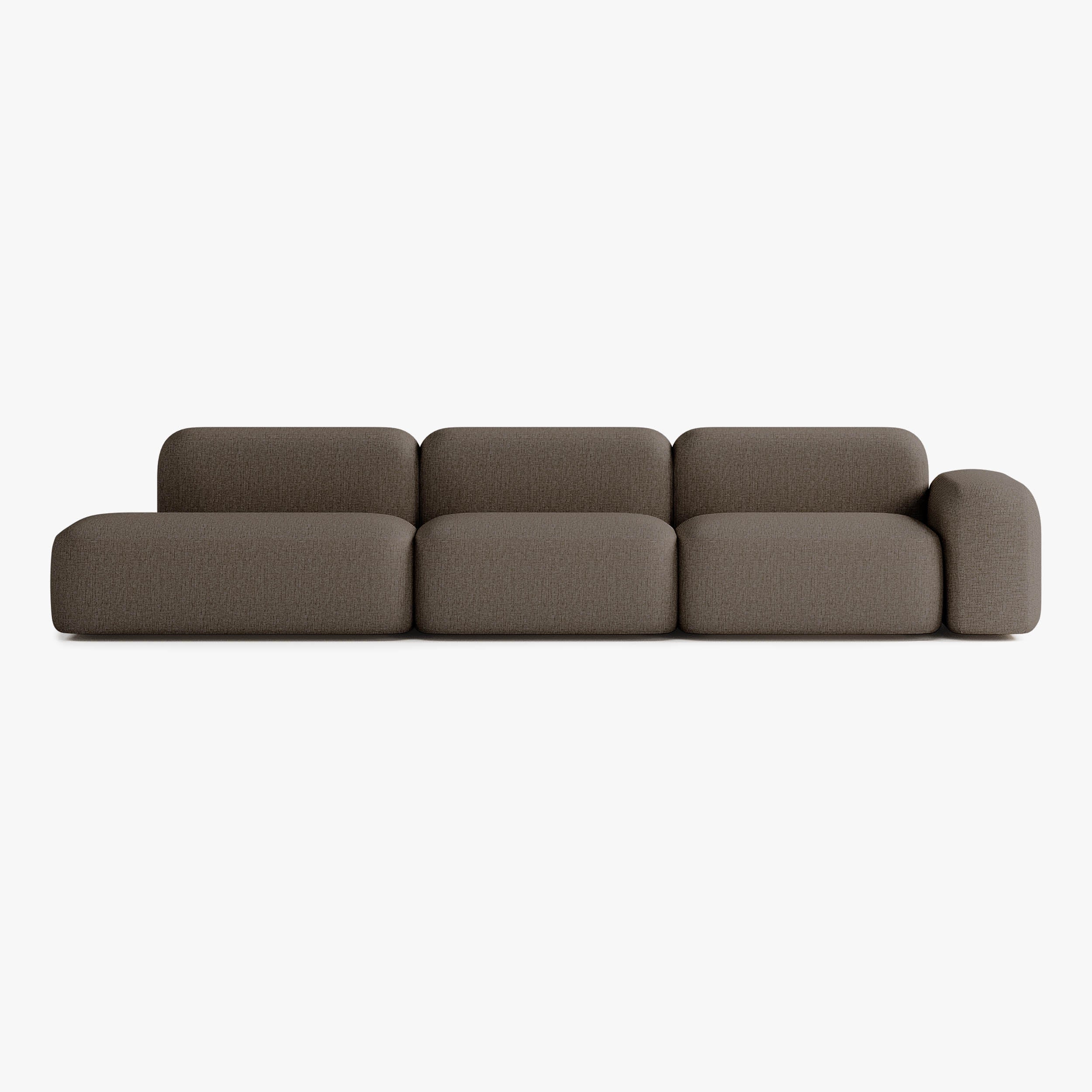 Max Sofa, Composition A17, Right Armrest, S10 Upholstery