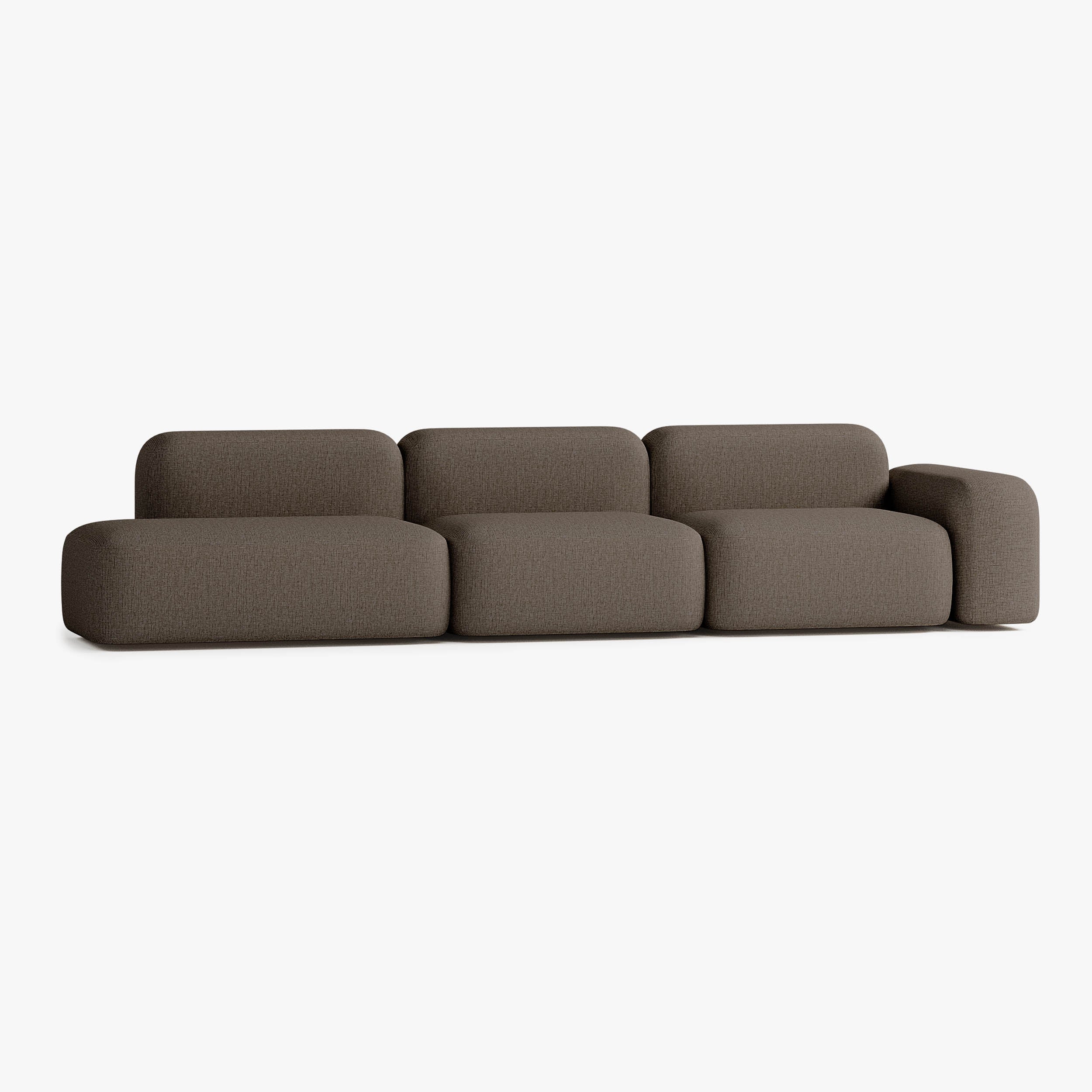 Max Sofa, Composition A17, Right Armrest, S10 Upholstery
