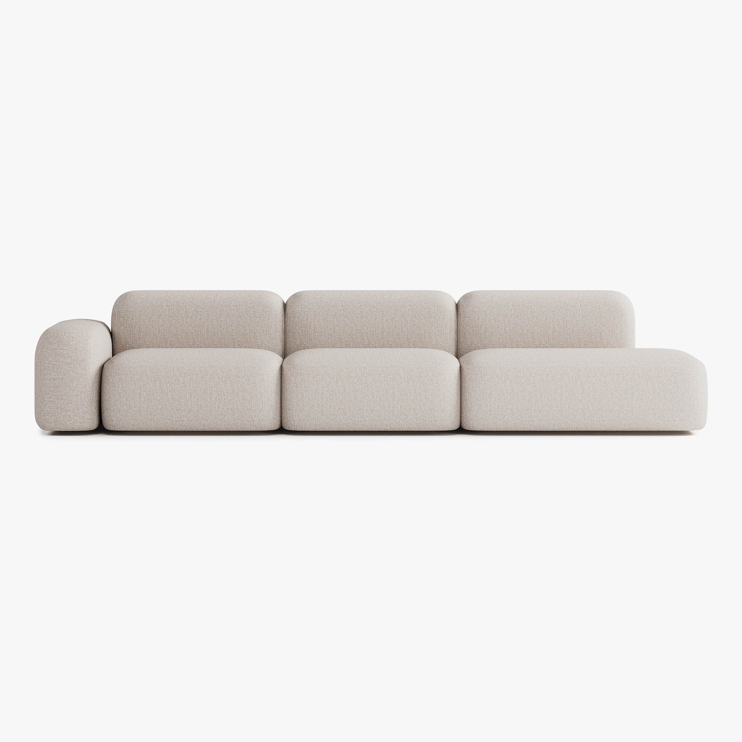 Max Sofa, Composition A17, Left Armrest, Upholstery S12