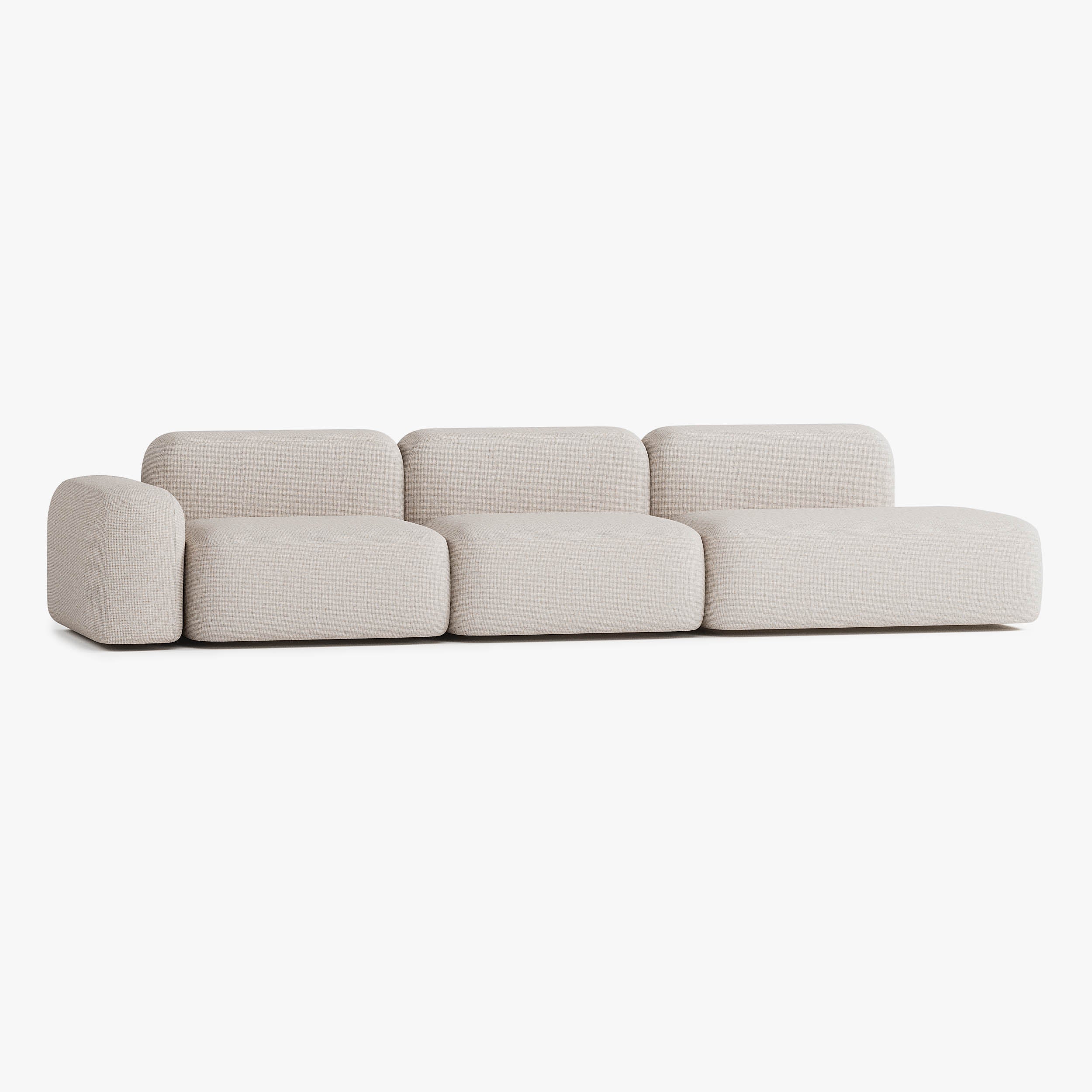 Max Sofa, Composition A17, Left Armrest, Upholstery S12