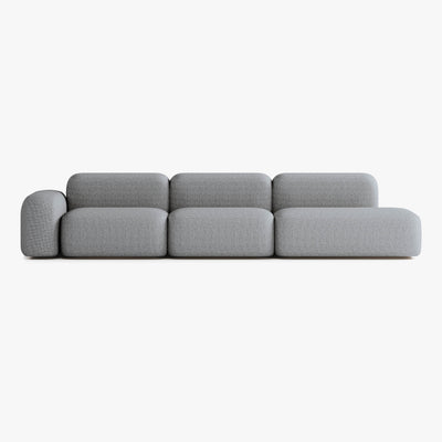 Sofa Max, Zusammenstellung A17, Armlehne links, Bezug S13