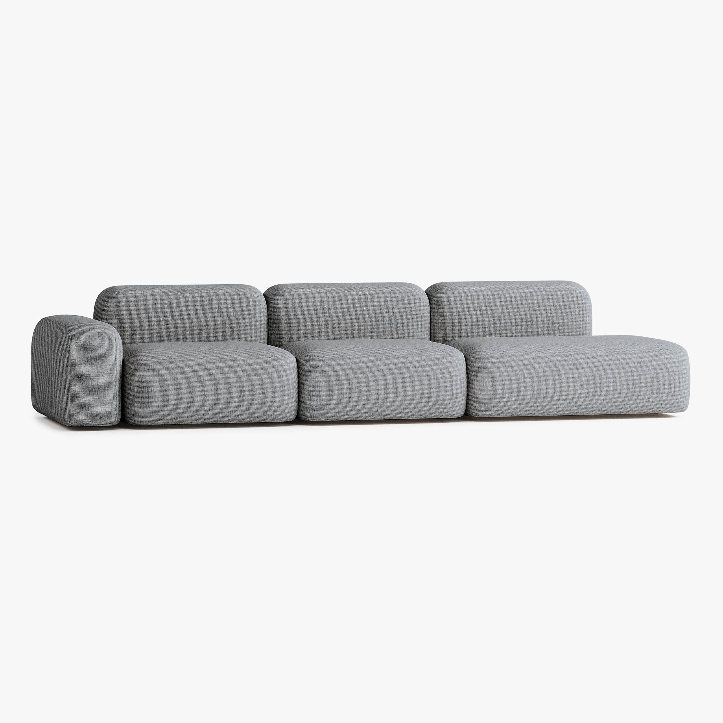 Sofa Max, Zusammenstellung A17, Armlehne links, Bezug S13