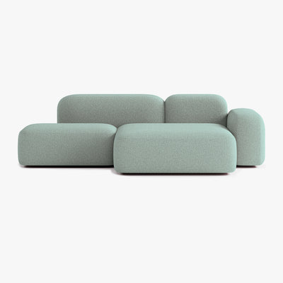 Sofa Max, Zusammenstellung A18, 3-Sitzer, Chaiselongue rechts, Bezug E13