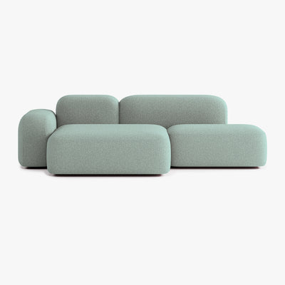 Sofa Max, Zusammenstellung A18, 3-Sitzer, Chaiselongue links, Bezug E13
