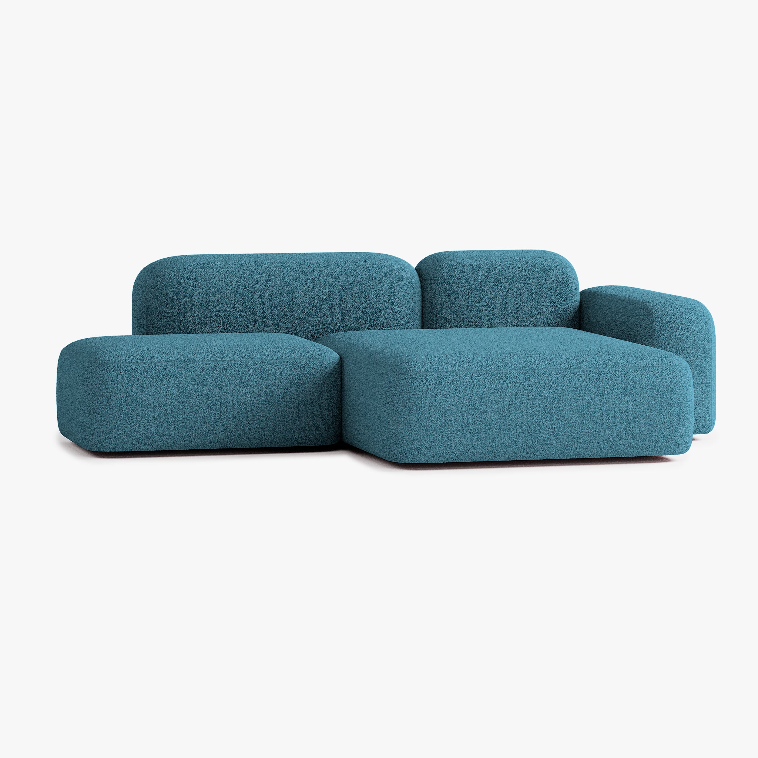 Max Sofa, Composition A18, 3 Seater, Peninsula on the Right, E14 Upholstery