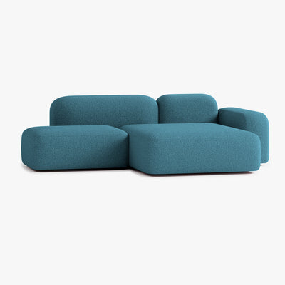 Sofa Max, Zusammenstellung A18, 3-Sitzer, Chaiselongue rechts, Bezug E14