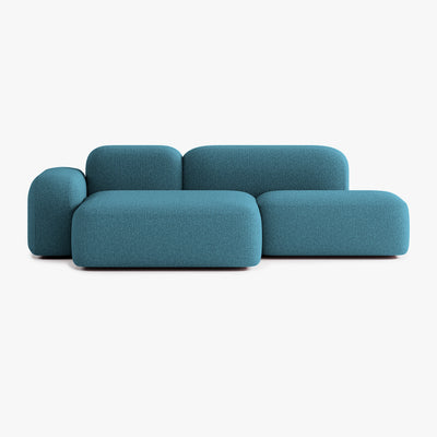 Sofa Max, Zusammenstellung A18, 3-Sitzer, Chaiselongue links, Bezug E14