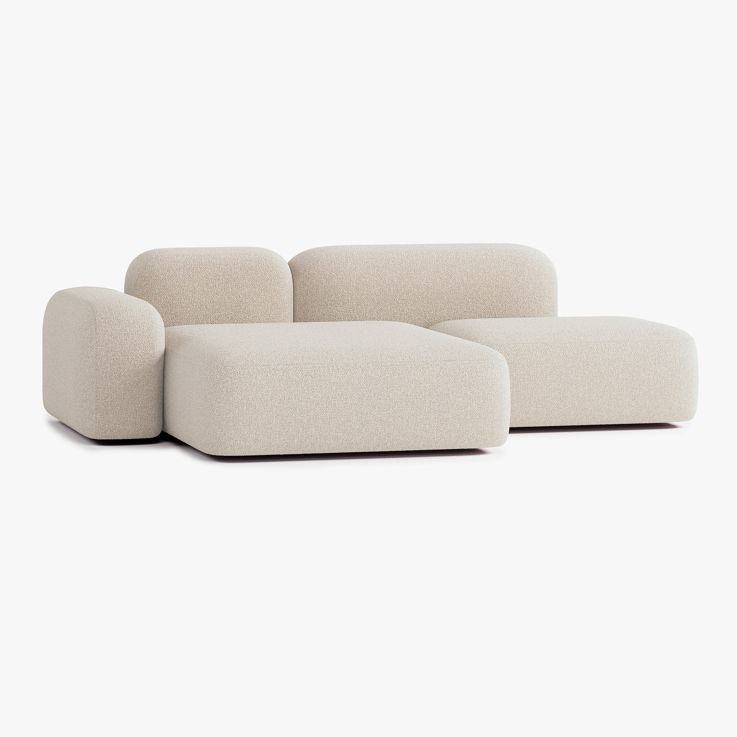 Max Sofa, Composition A18, 3 Seats, Left Chaise, Upholstery E2
