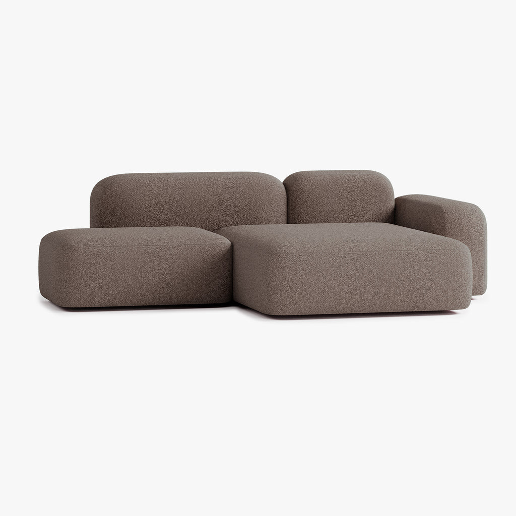 Max Sofa, Composition A18, 3 Seats, Right Chaise, Upholstery E5