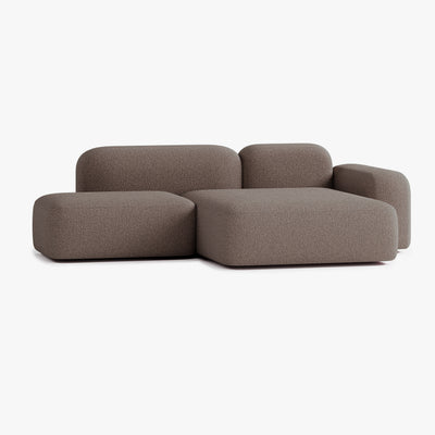Sofa Max, Zusammenstellung A18, 3-Sitzer, Chaiselongue rechts, Bezug E5