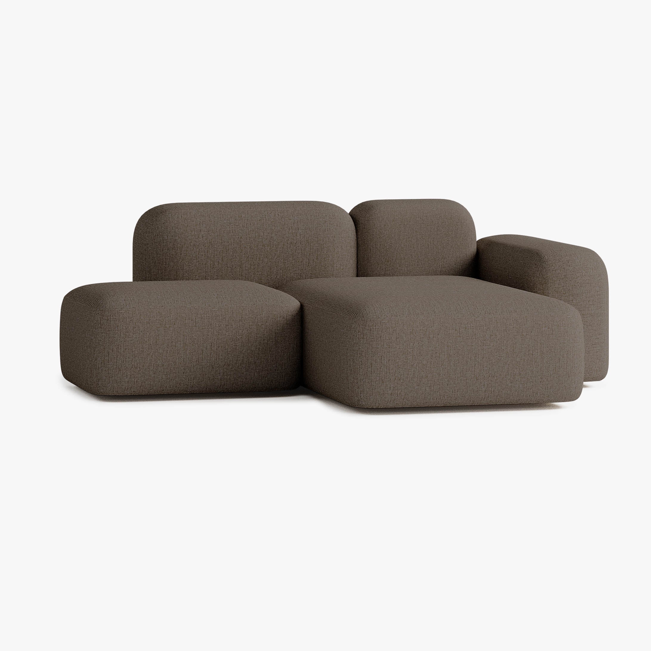 Max Sofa, Composition A18, 2 Seater, Peninsula on the Right, S10 Upholstery