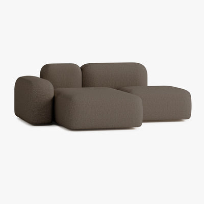 Sofa Max, Zusammenstellung A18, 2-Sitzer, Chaiselongue links, Bezug S10