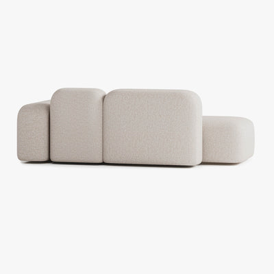 Sofa Max, Zusammenstellung A18, 2-Sitzer, Chaiselongue rechts, Bezug S12