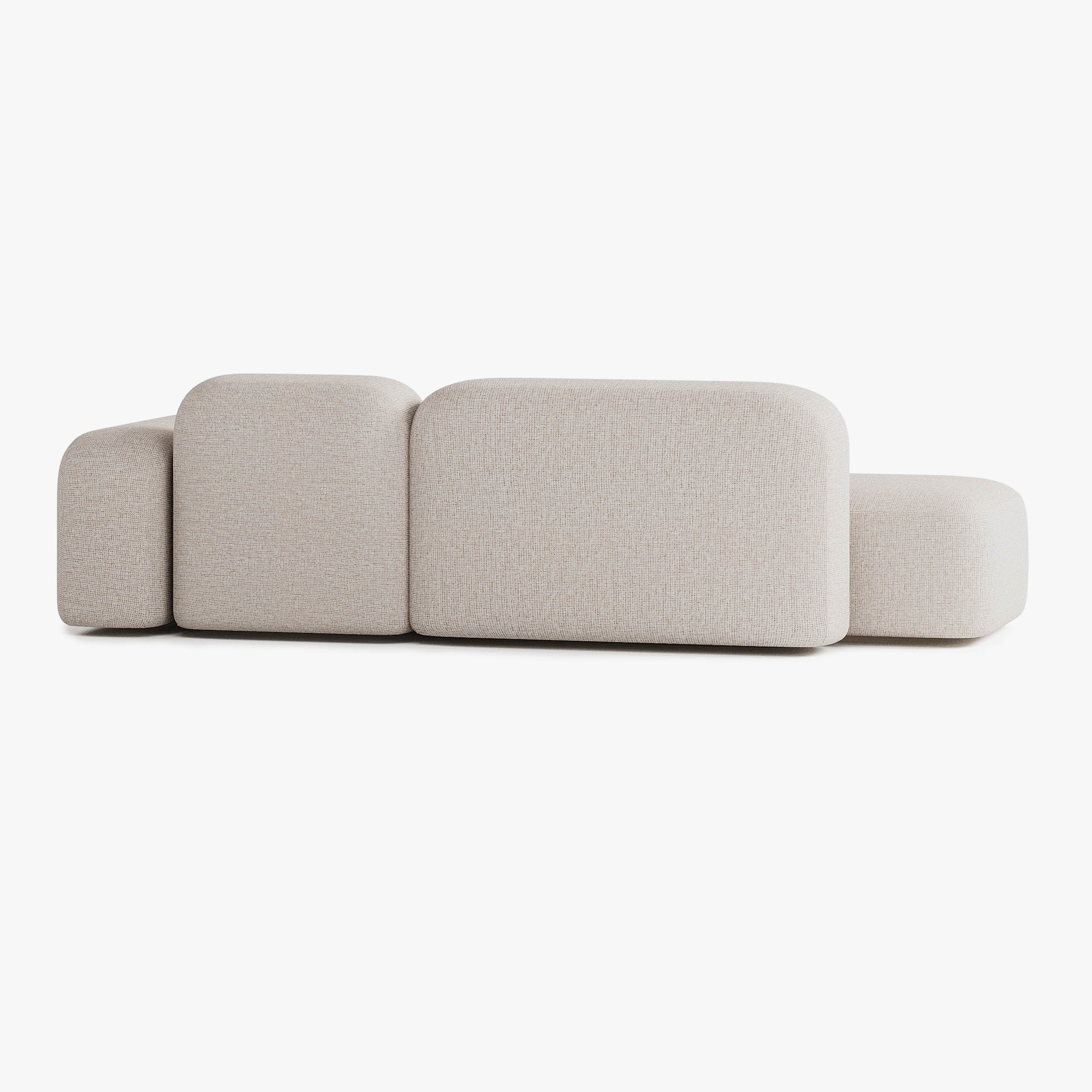 Max Sofa, Composition A18, 3 Seats, Right Chaise, Upholstery S12