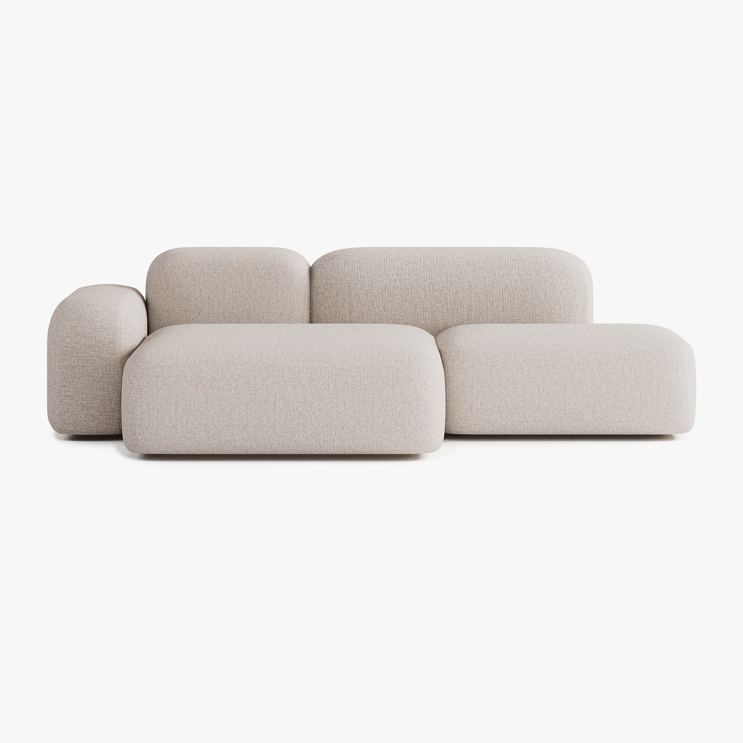 Max Sofa, Composition A18, 3 Seater, Left Peninsula, S12 Upholstery