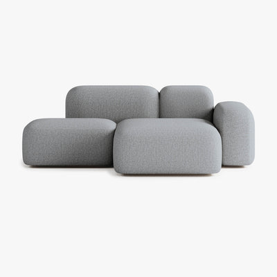 Sofa Max, Zusammenstellung A18, 2-Sitzer, Chaiselongue rechts, Bezug S13