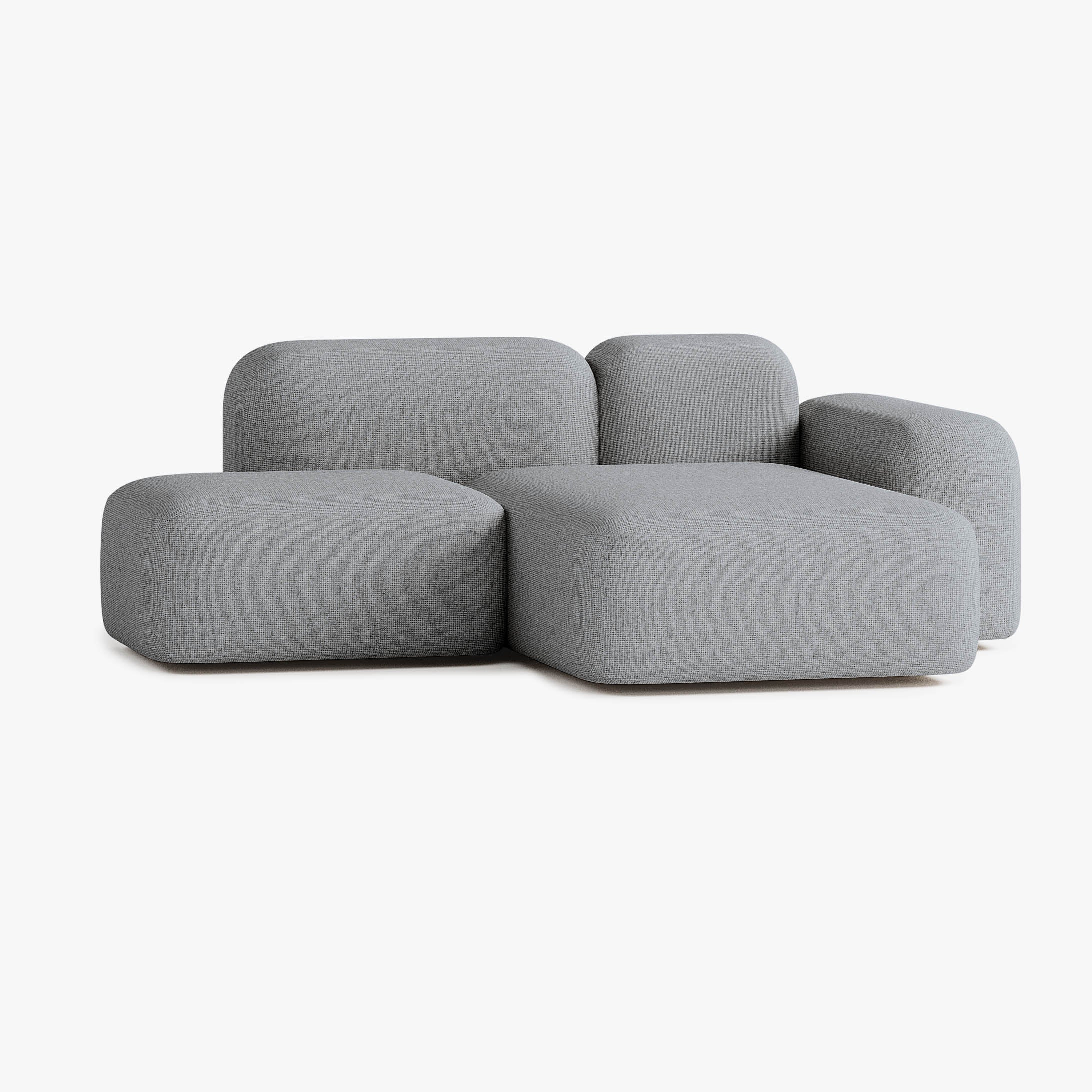 Max Sofa, Composition A18, 2 Seater, Peninsula on the Right, S13 Upholstery