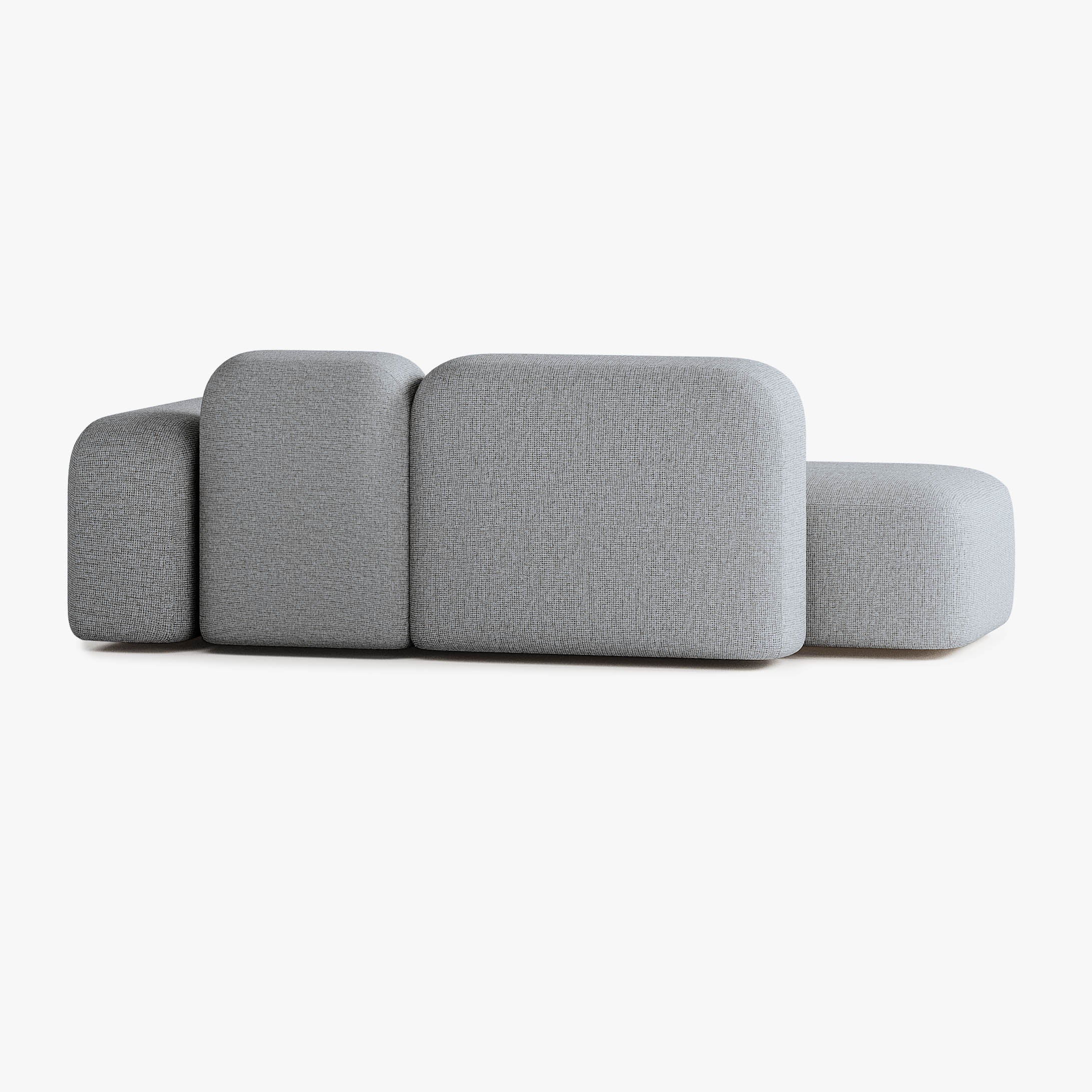 Sofa Max, Zusammenstellung A18, 2-Sitzer, Chaiselongue rechts, Bezug S13