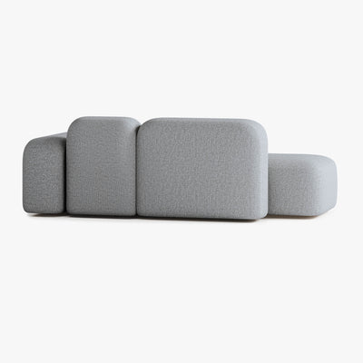 Sofa Max, Zusammenstellung A18, 2-Sitzer, Chaiselongue rechts, Bezug S13