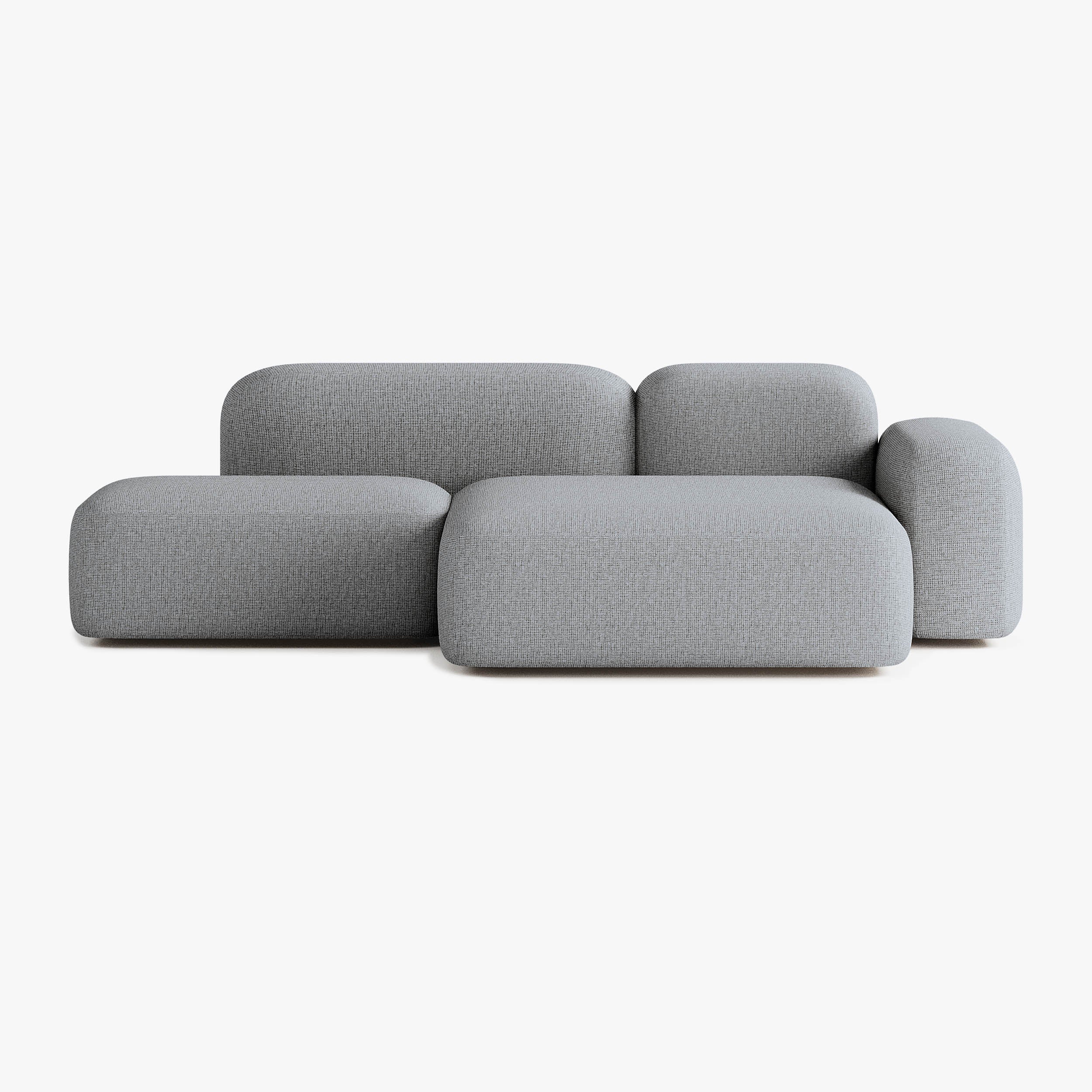 Max Sofa, Composition A18, 3 Seater, Peninsula on the Right, S13 Upholstery