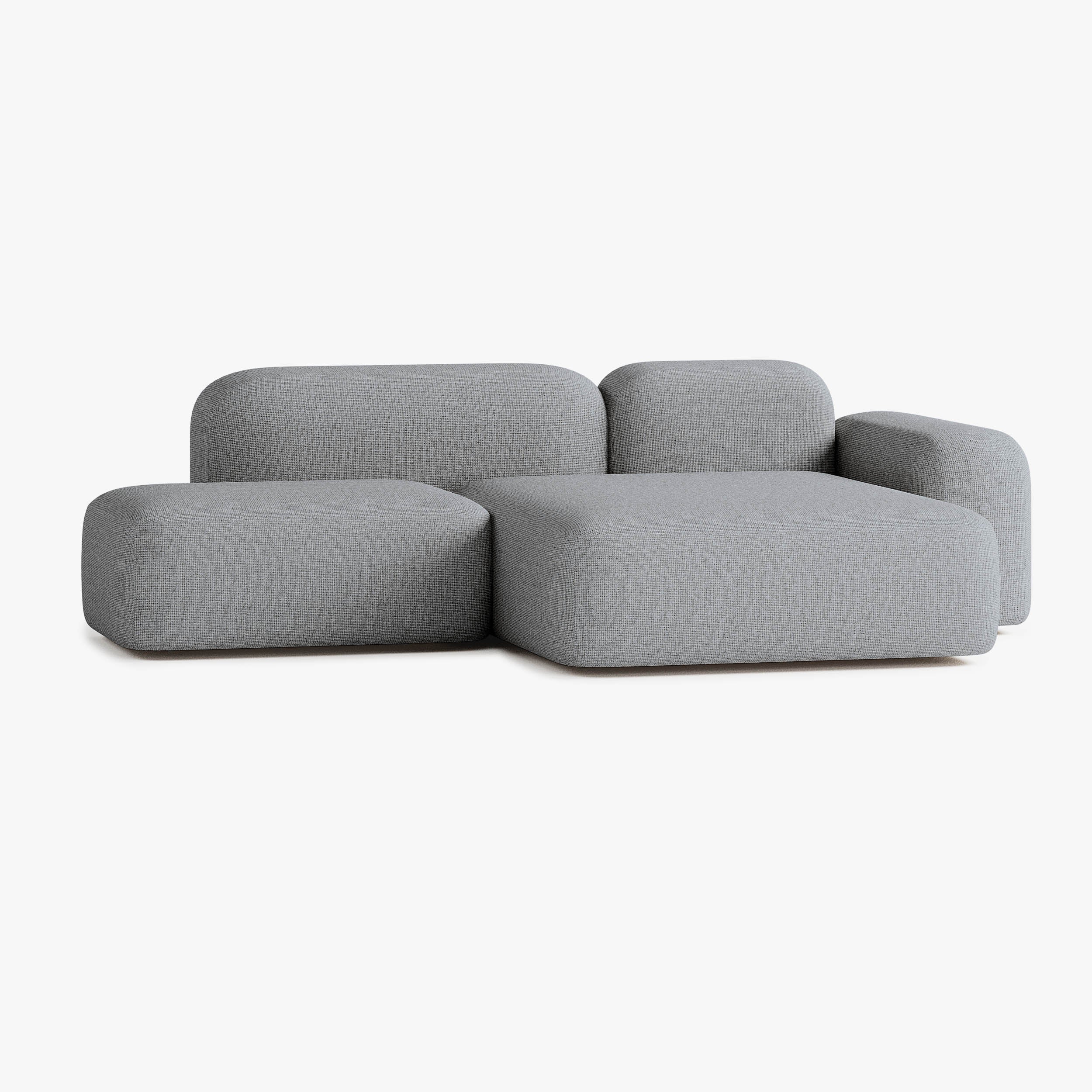 Max Sofa, Composition A18, 3 Seater, Peninsula on the Right, S13 Upholstery