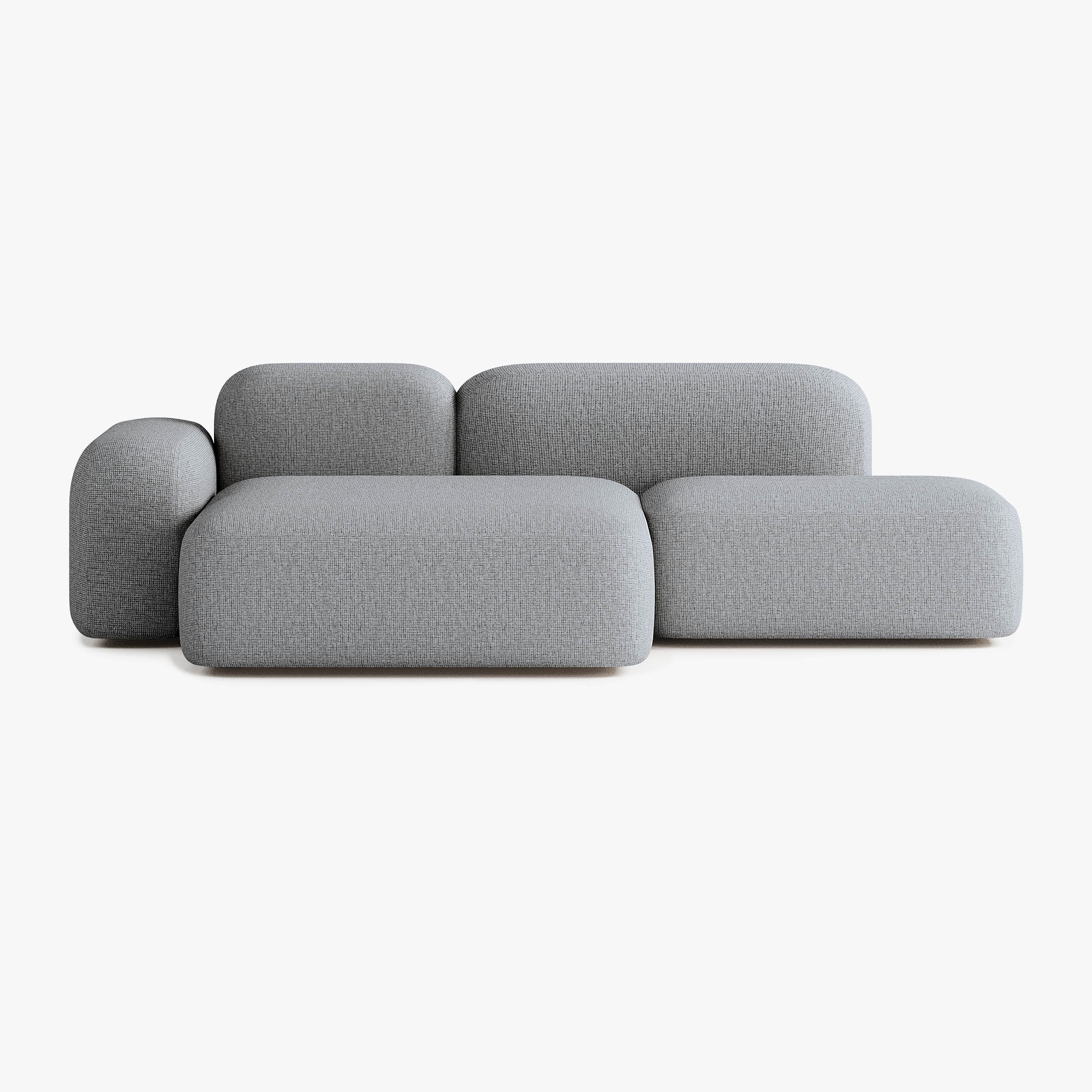Sofa Max, Zusammenstellung A18, 3-Sitzer, Chaiselongue links, Bezug S13