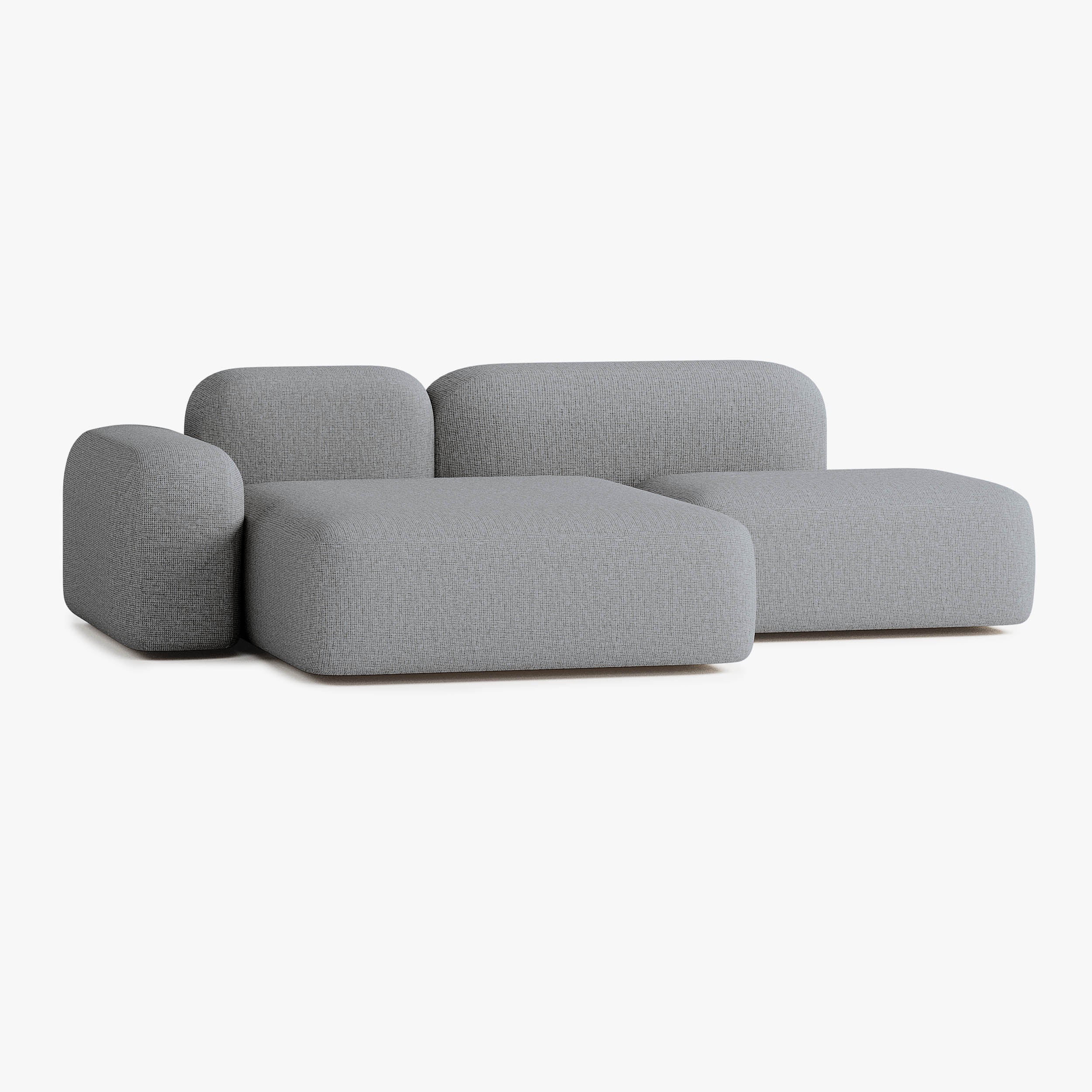 Max Sofa, Composition A18, 3 Seater, Left Peninsula, S13 Upholstery