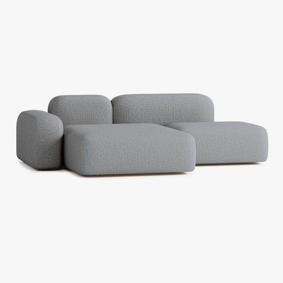 Sofa Max, Zusammenstellung A18, 3-Sitzer, Chaiselongue links, Bezug S13