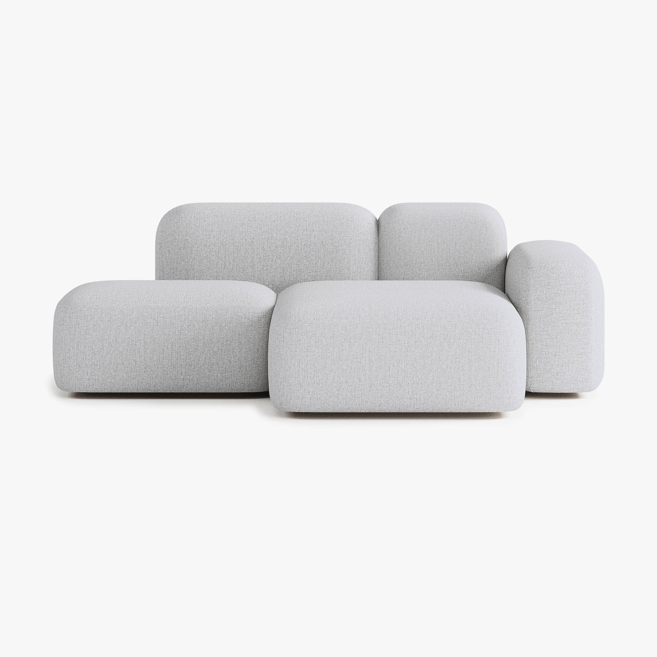 Max Sofa, Composition A18, 2 Seater, Peninsula on the Right, S1 Upholstery