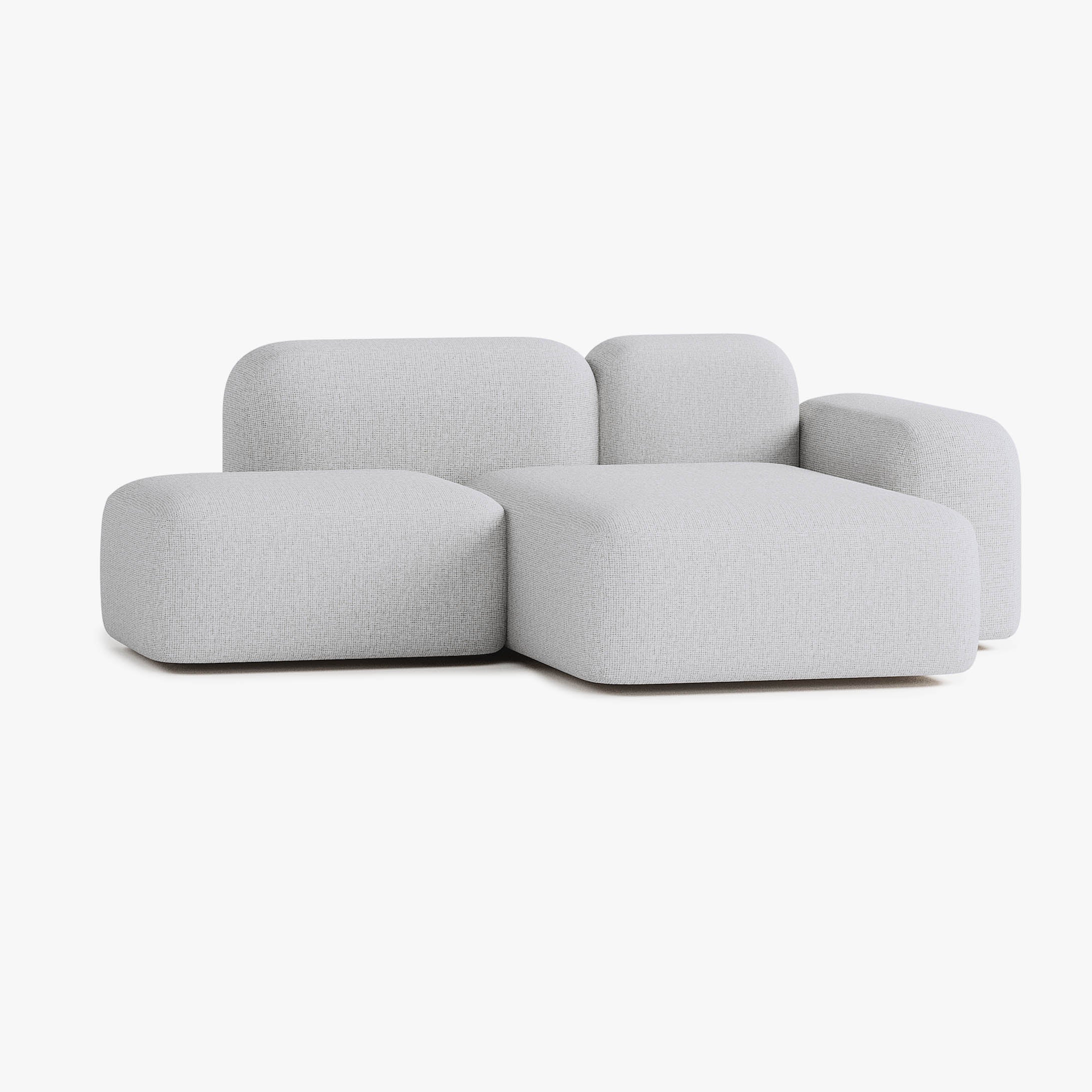 Max Sofa, Composition A18, 2 Seater, Peninsula on the Right, S1 Upholstery