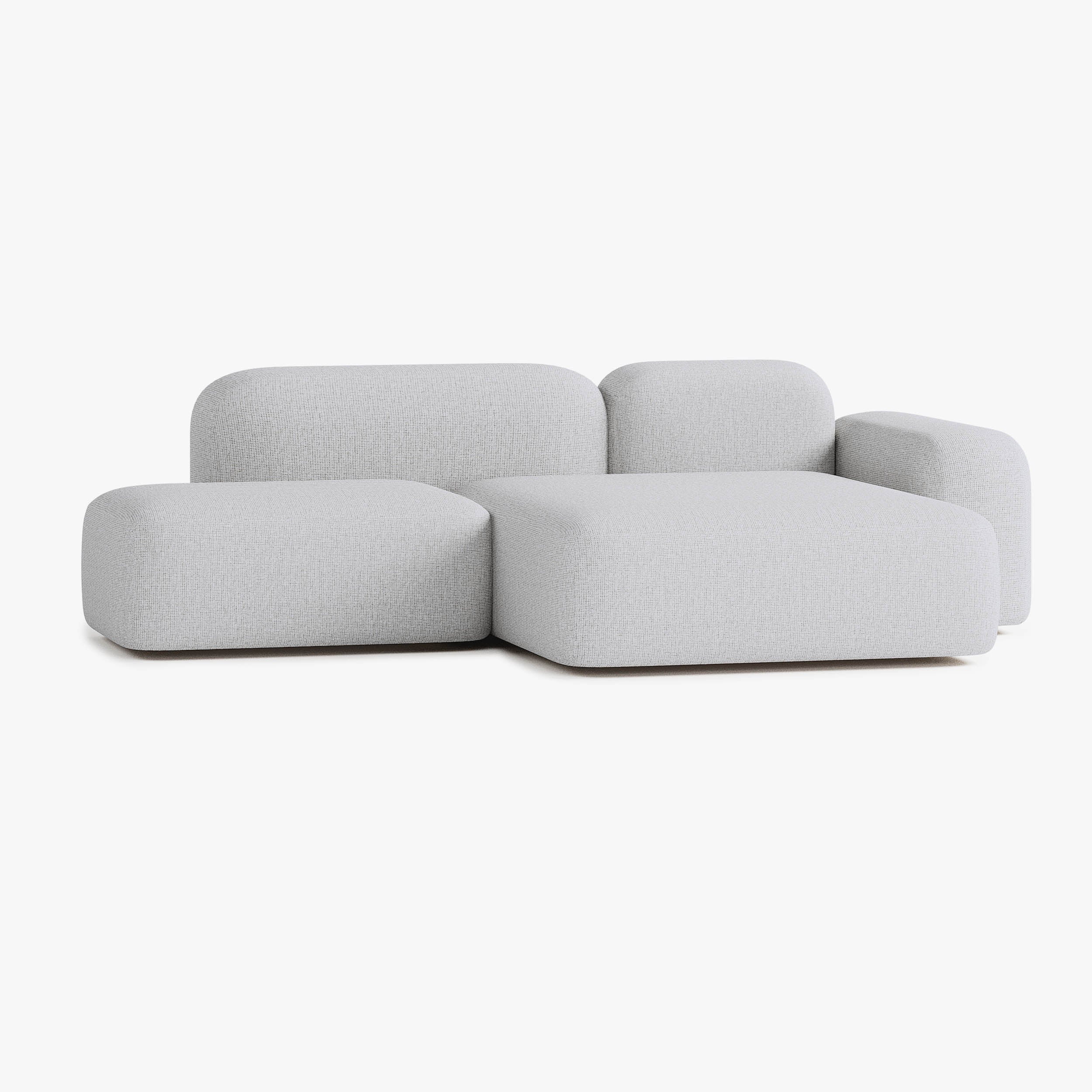 Max Sofa, Composition A18, 3 Seater, Peninsula on the Right, S1 Upholstery