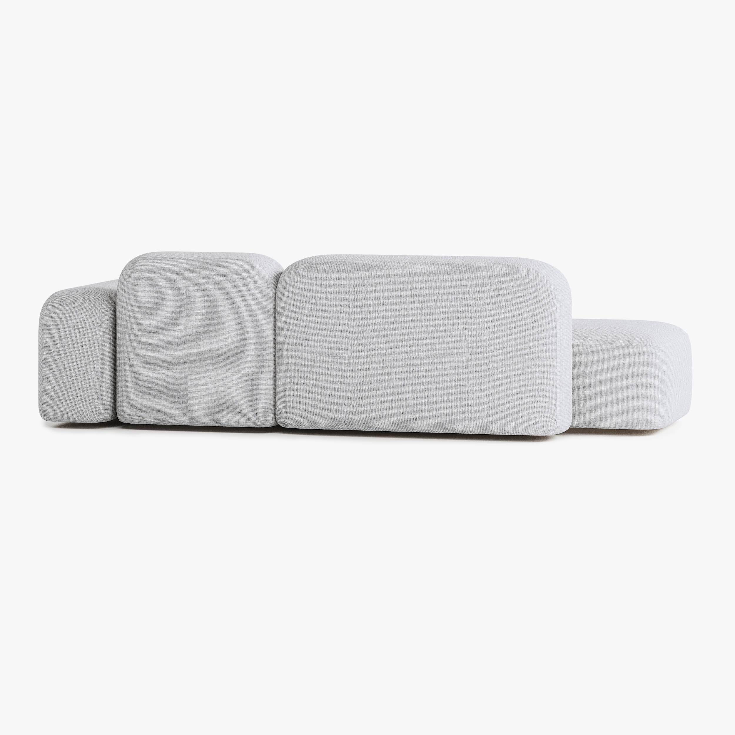 Sofa Max, Zusammenstellung A18, 3-Sitzer, Chaiselongue rechts, Bezug S1