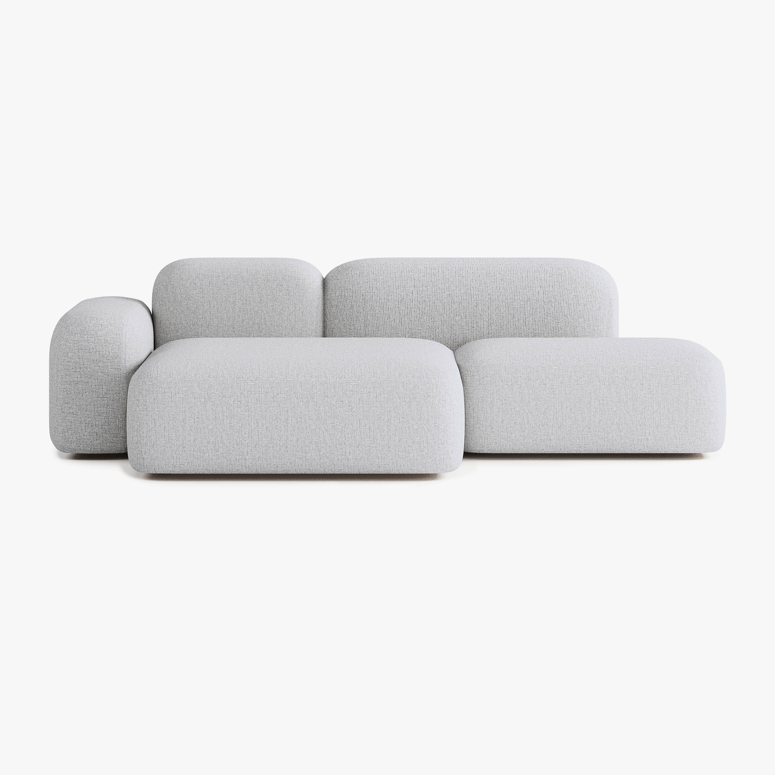 Sofa Max, Zusammenstellung A18, 3-Sitzer, Chaiselongue links, Bezug S1