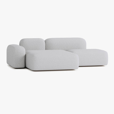 Sofa Max, Zusammenstellung A18, 3-Sitzer, Chaiselongue links, Bezug S1