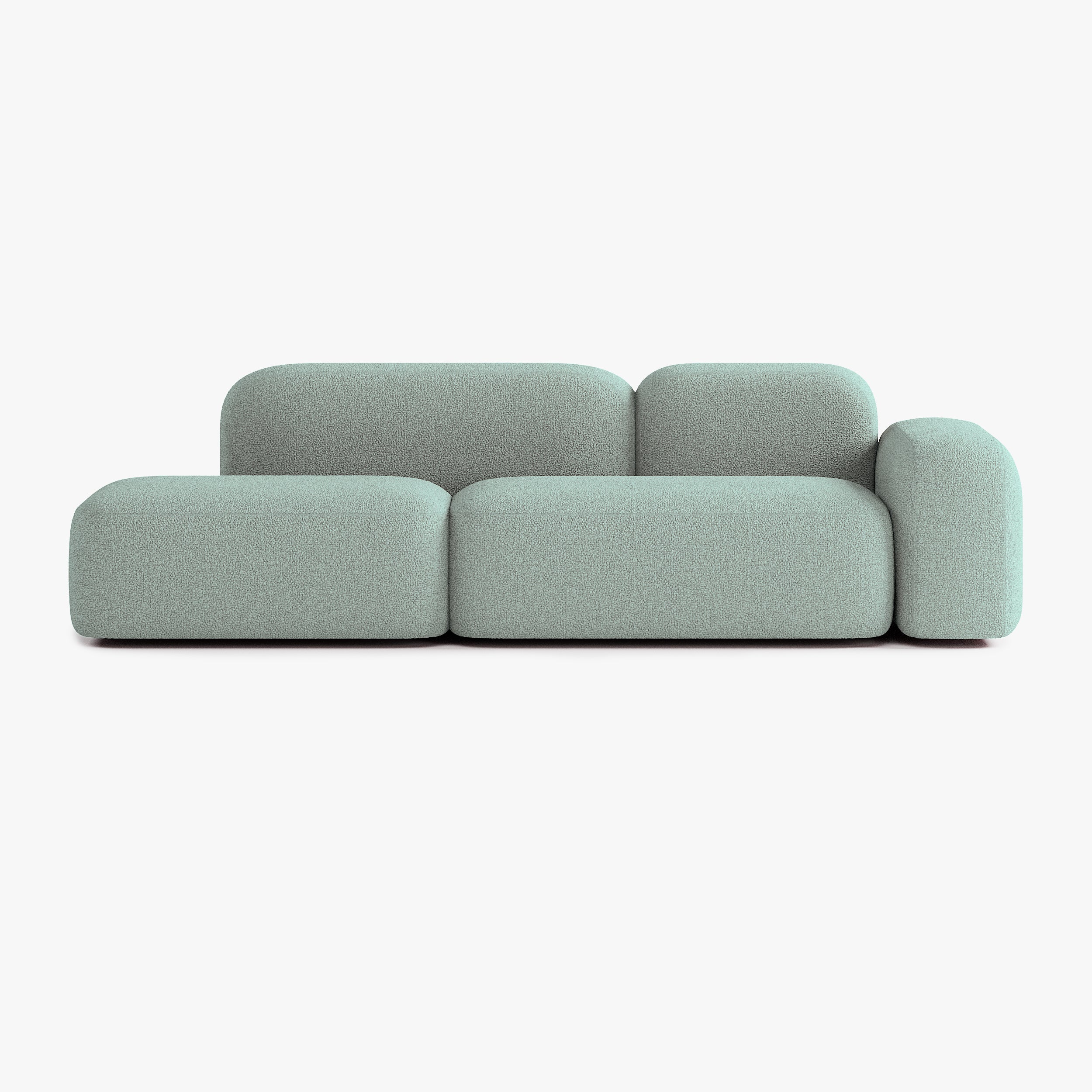Max Sofa, Composition A19, 3 Seater, Right Armrest, E13 Upholstery