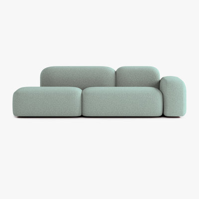 Max Sofa, Composition A19, 3 Seats, Right Armrest, Upholstery E13
