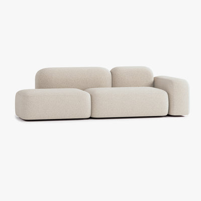 Max Sofa, Composition A19, 3 Seats, Right Armrest, Upholstery E2